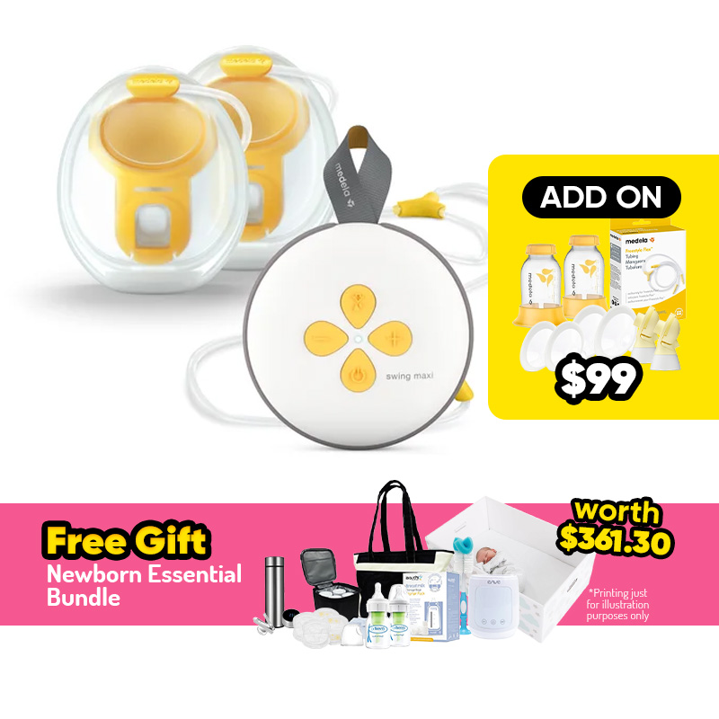 Medela SwingMaxi Hands-free Wearable Breastpump + FREE GIFT